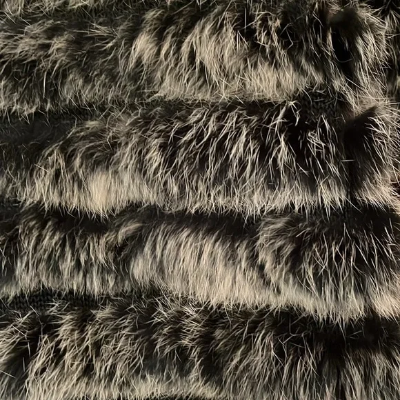 Neiman Marcus Knit & Fur Coat